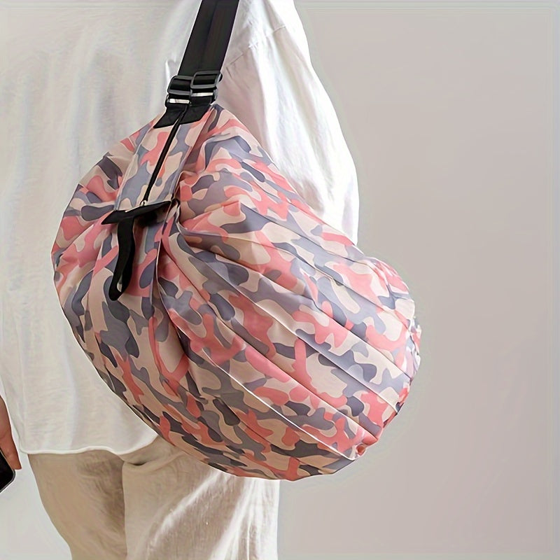 Foldable Shopping Bag with Large Capacity for Grocery and Travel Use