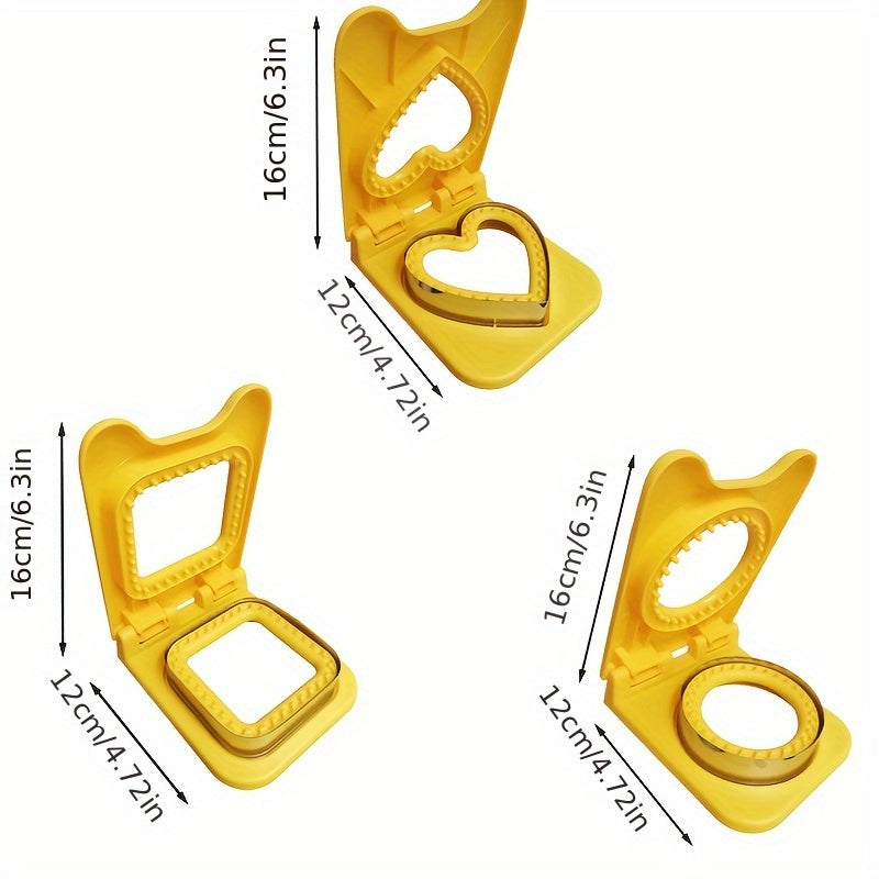 Stainless Steel Sandwich Cutter Kitchen Tool for Baking Bread Toast