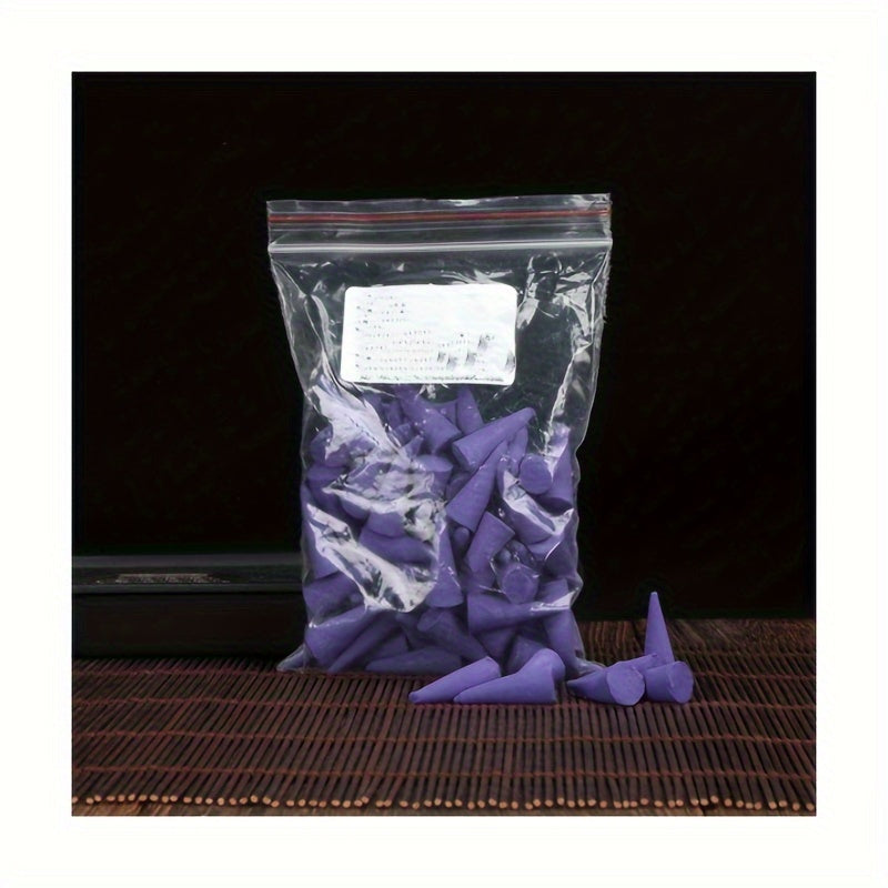 60pcs Aromatherapy Incense Cones Sandalwood Rose Lemon for Meditation Home Gift