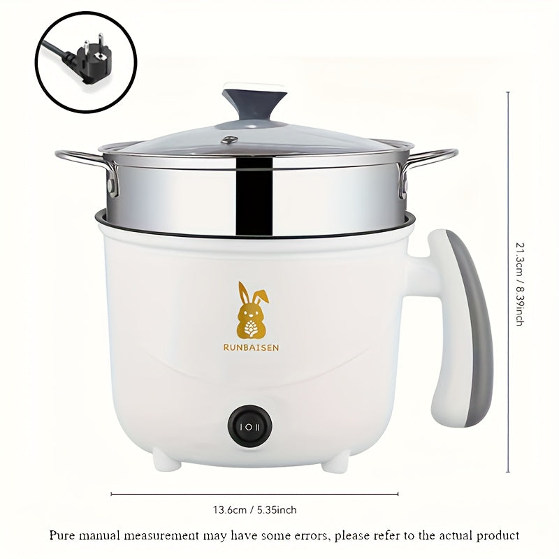 Olla eléctrica de acero inoxidable de gran capacidad con vaporizador para cocinar al vapor, guisar y estofar