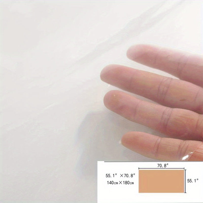 Прозрачная ПВХ скатерть для чайного столика в гостиной, маслоустойчивая, противоожоговая, пылезащитная и защита стола для декора обеденного стола на кухне.