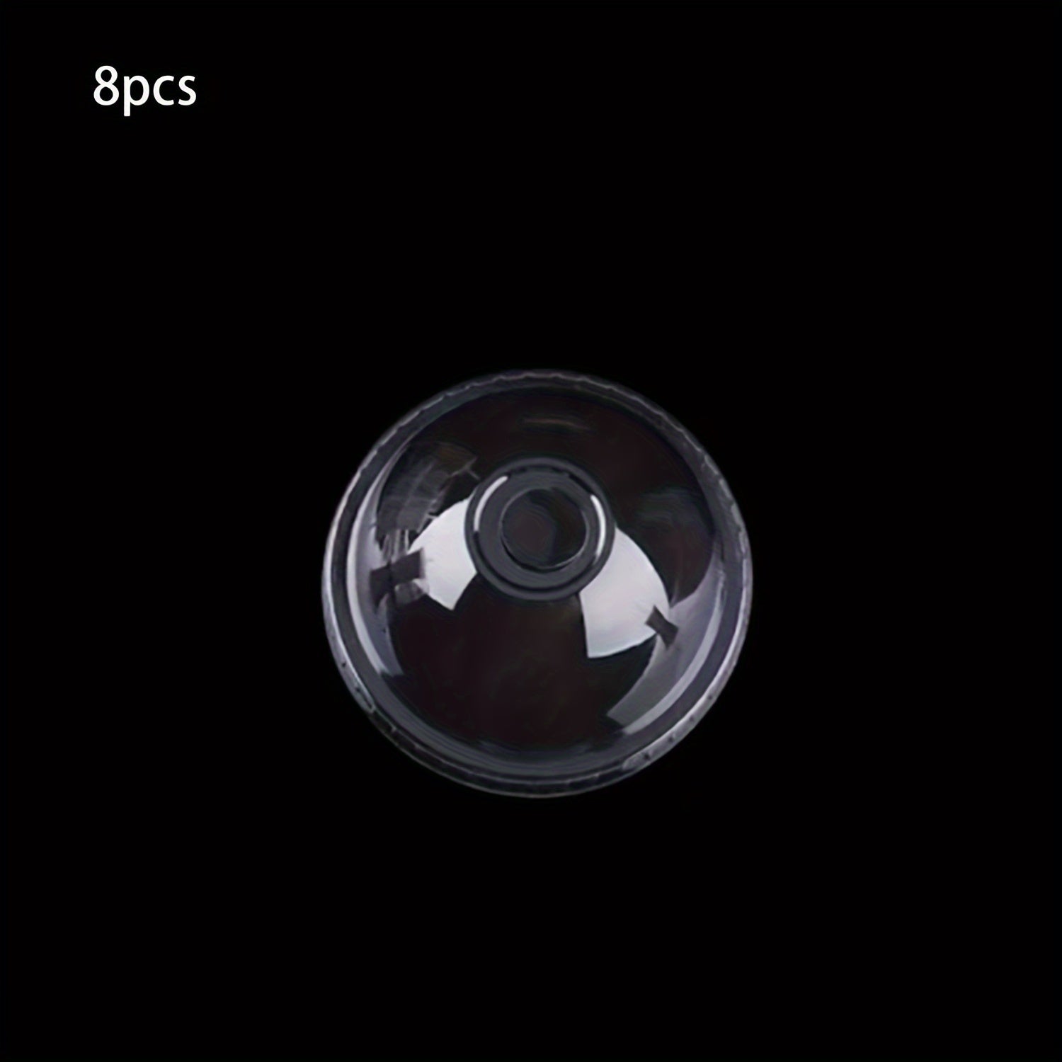 Разнообразные одноразовые крышки из PET-пластика с куполообразной формой и прорезью для соломинки для стаканов диаметром 90/95 мм, прозрачные