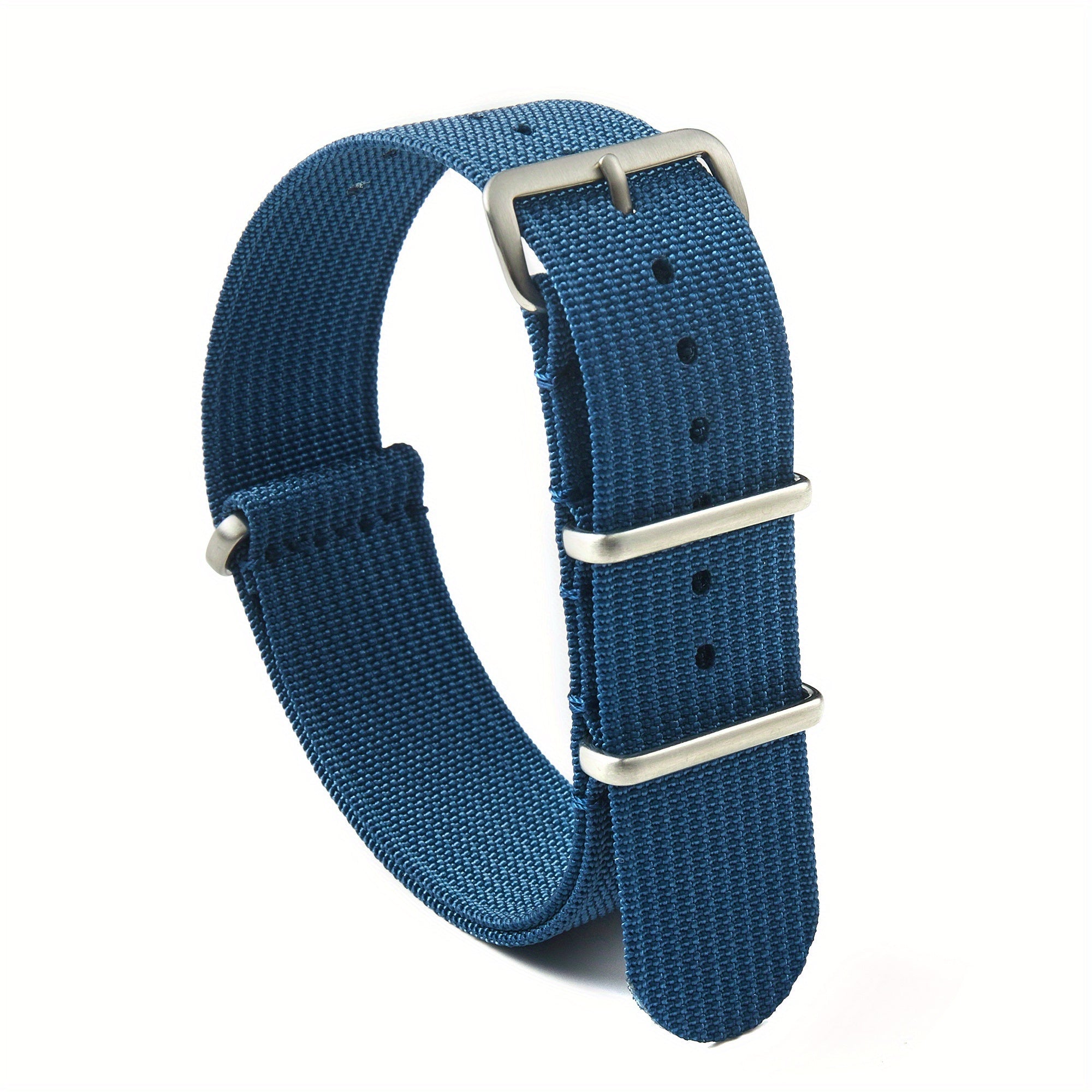 Nylon Watch Band with Stainless Steel Buckle 18mm 20mm 22mm for Men Women