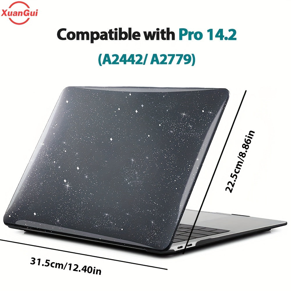 Glitter Star Waterproof Hard Shell Laptop Case for MacBook Models