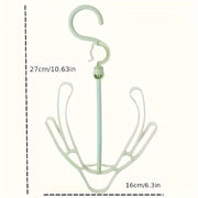 Juego de estantes de plástico con doble gancho para secar zapatos 1 3 6 piezas Organizador de calzado Balcón Lavandería