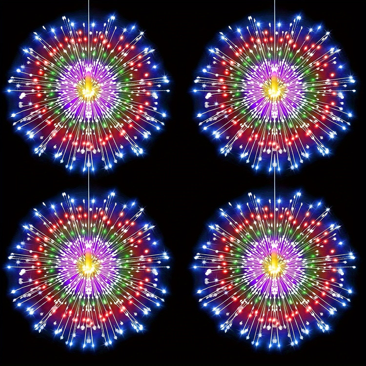 Outdoor USB Firework Light with 8 Lighting Modes for Gardens and Parties