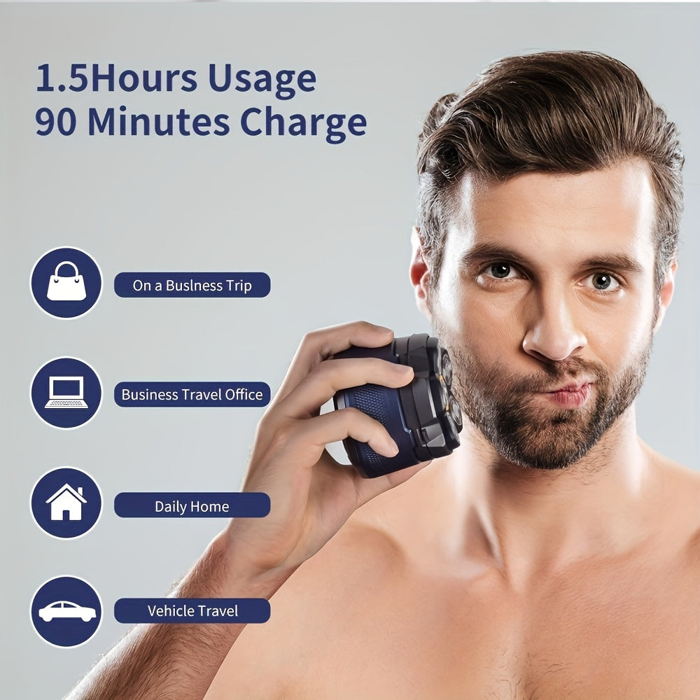 Cortapelos eléctrico para hombres, recargable por USB, afeitadora inalámbrica con pantalla LED de energía