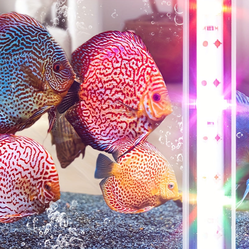 Aquarium LED Light Strip USB Submersible Mood Lighting 17-47cm with Suction Cups for Fish Tanks and Decorations