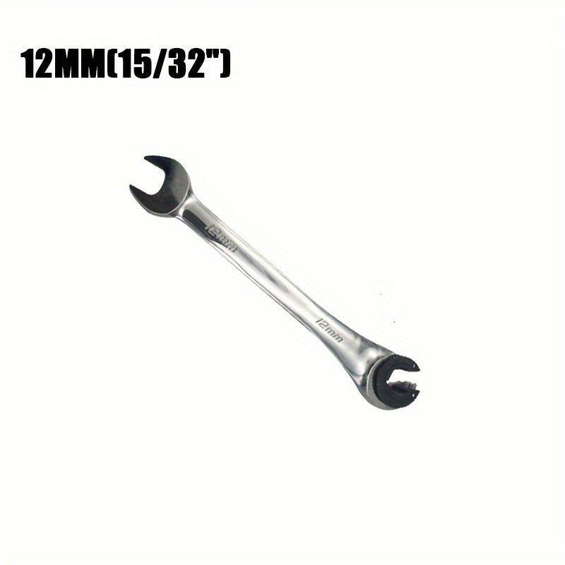 Universal Fixed Head Tubing Ratchet Open End Wrench Combination Tool