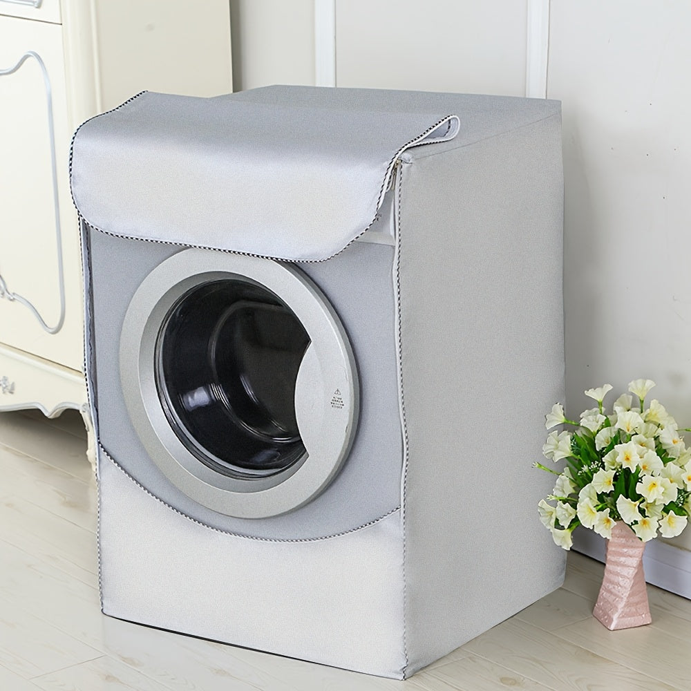 Front Load Laundry Dryer Cover Waterproof Dustproof Sun Water Resistant Grey