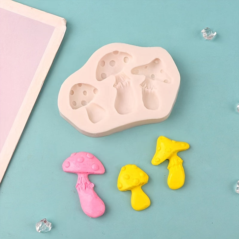 Silicone Mold for Mushrooms for Fondant Chocolate Biscuits Pudding Cakes Resin Clay