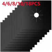 Gaz pechka himoya yostig'i 4, 6, 8, 10 yoki 18 dona to'plamlarda, pechka yonish joylarini qoplaydi va yopishmaydigan himoya ta'minlaydi.