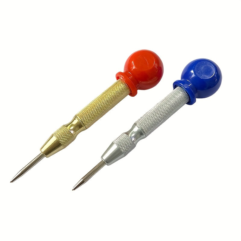 2pcs Heavy Duty Steel Automatic Center Punch Adjustable Tension Waterproof Durable