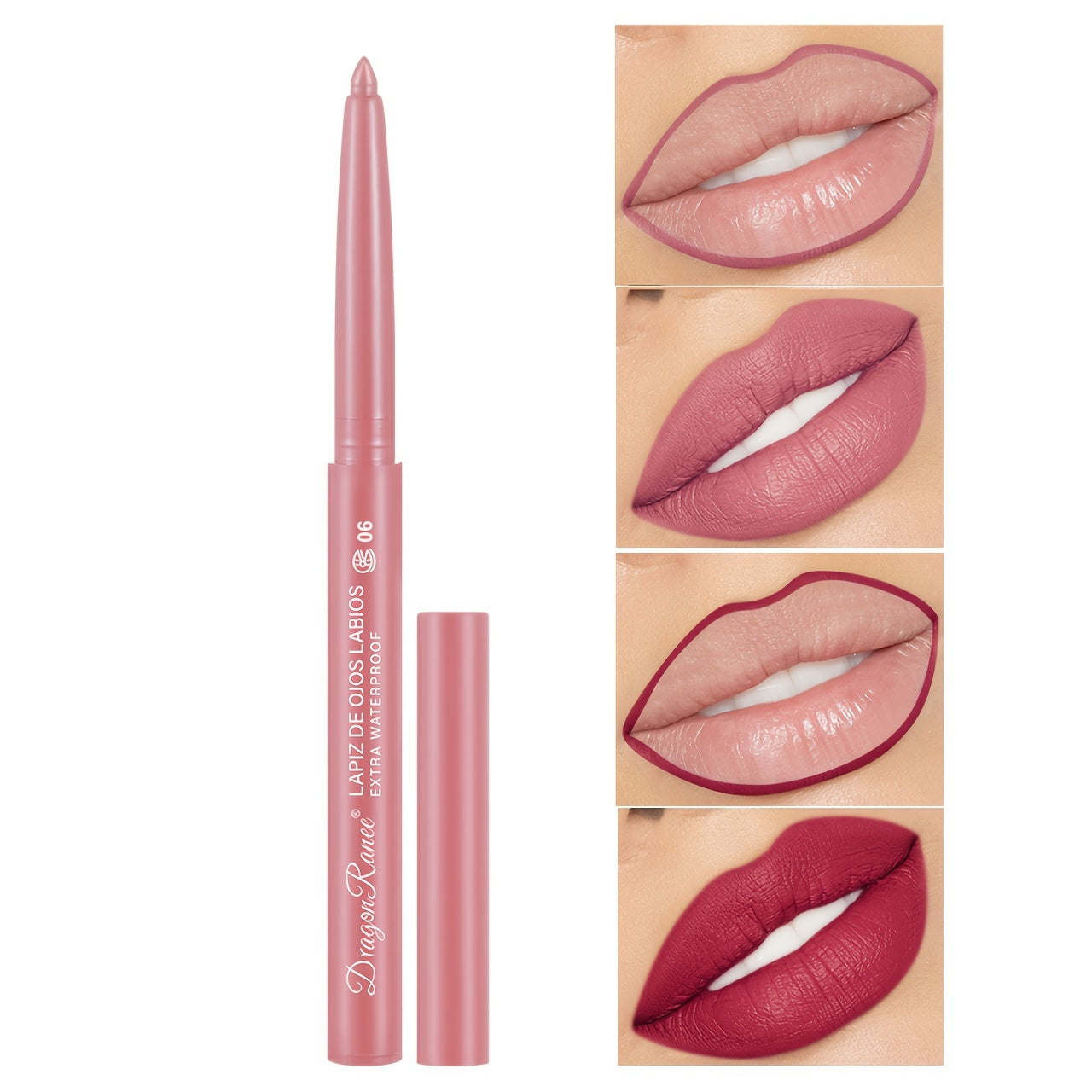 Women Waterproof Lip Liner Set 12 Colors Matte Correcting Lip Pencil