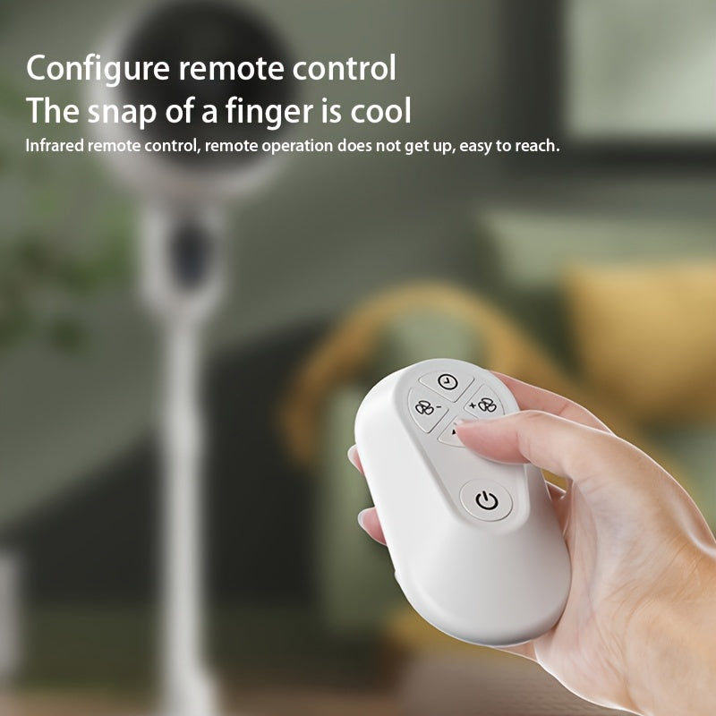 Table Fan with Remote Control Oscillation USB Power 10 Speeds Timer