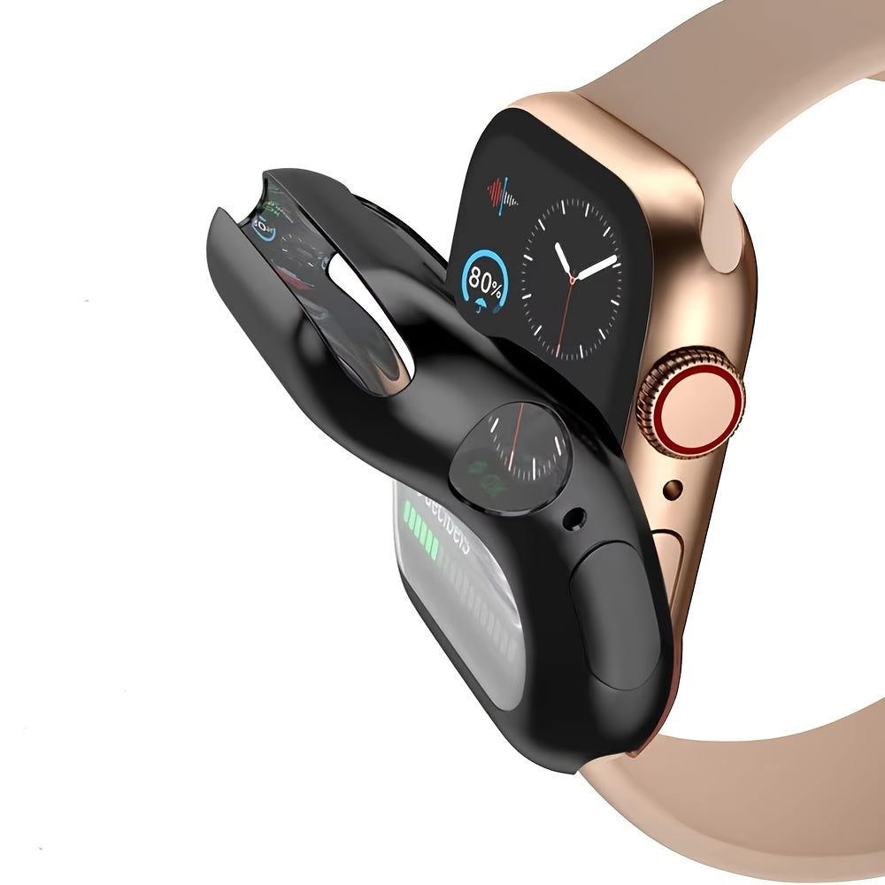 Apple Watch Protective Case Silicone Bumper with Screen Protector for Series 9 8 7 SE 40mm 44mm 45mm 49mm