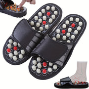 Acupressure Foot Massage Slippers Reflexology Sandals Adjustable Strap for Sore Feet and Sleep Improvement