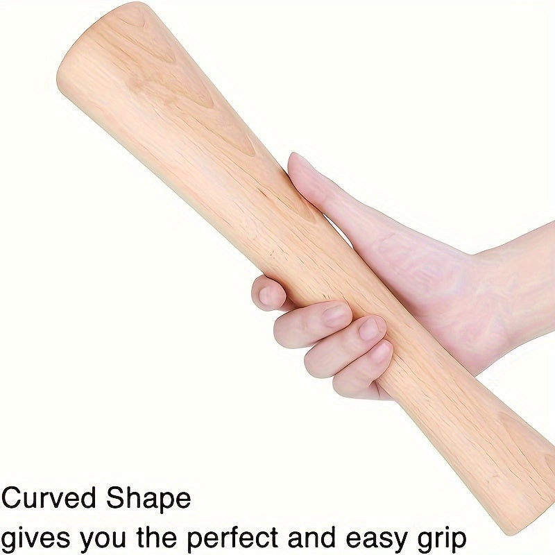 Qattiq yog'ochdan yasalgan sauerkraut bosuvchi, mason idishlarida sabzavotlarni fermentatsiya qilish uchun ideal.