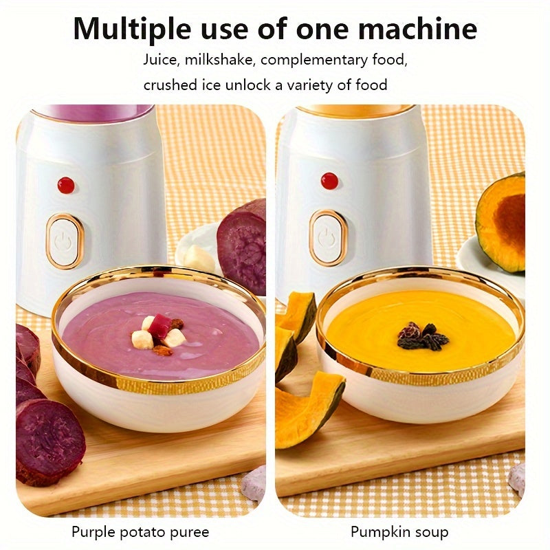 Portable USB Juicer Cup with Double Cup Option Blender and Juicer 3 Pieces