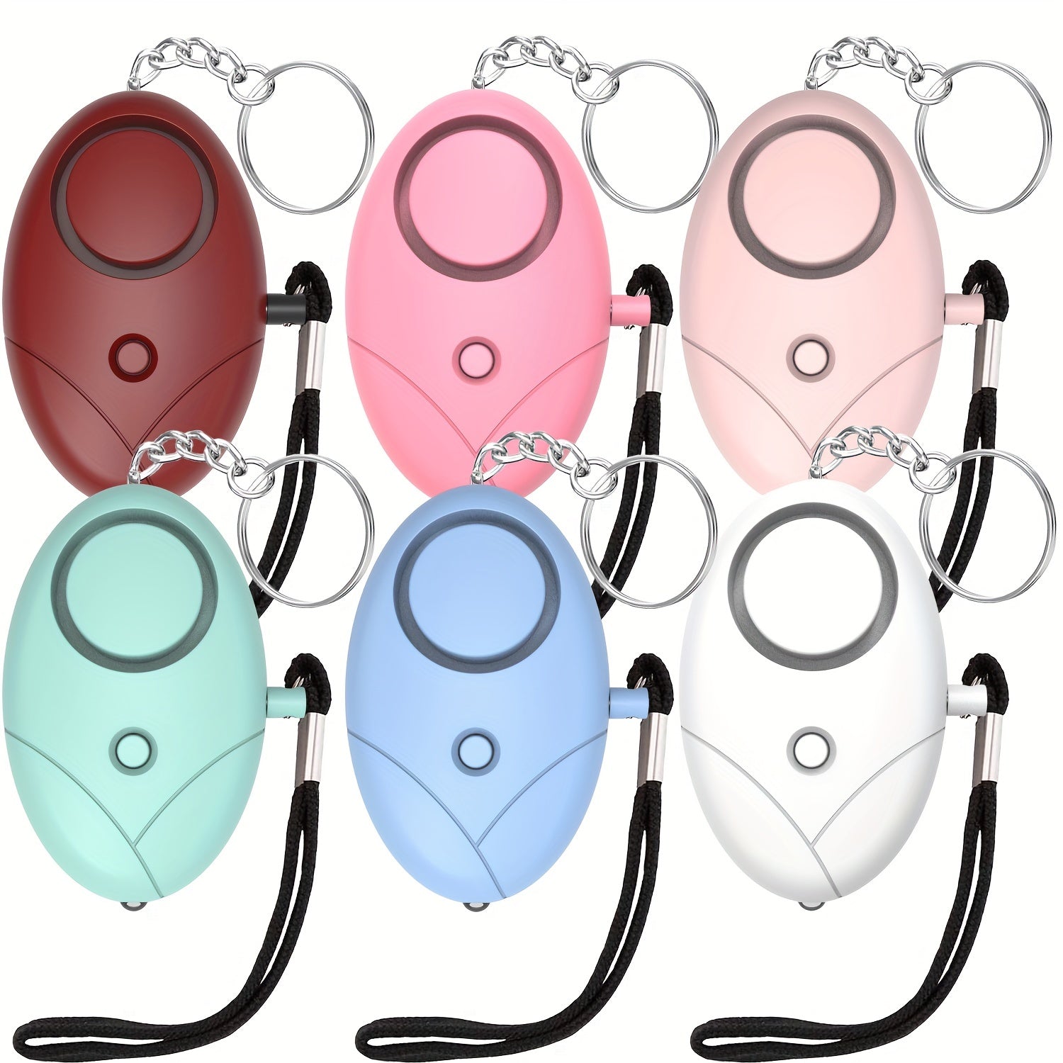 Personal Security Alarm Keychain With LED Light for Women Men Students Emergency