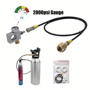 Terra Art Gaia uchun CO2 to'ldirish adapteri karbonatorlar va gazli suv shishalarini to'ldirish uchun