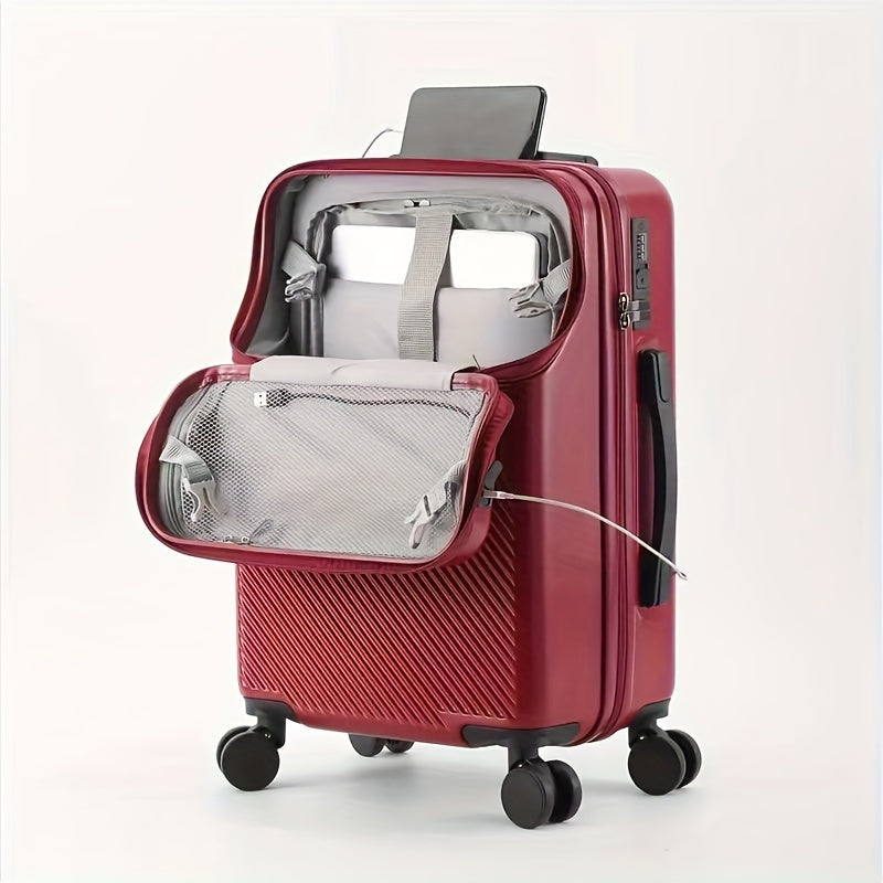 20-Inch Hard Shell Travel Luggage with Spinner Wheels and Combination Lock