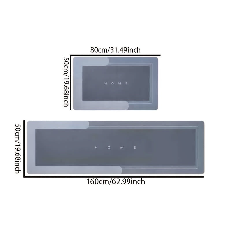 Premium diatom loy oshxona pol matosi, sirpanmaydigan orqa qismi, tez quriydi va juda singdiruvchi. Mashinada yuvish mumkin, yengil, suvga chidamli, bir rangli, past to'plangan polyester. Hammom, yashash xonasi, kir yuvish xonasi, kirish uchun mos.