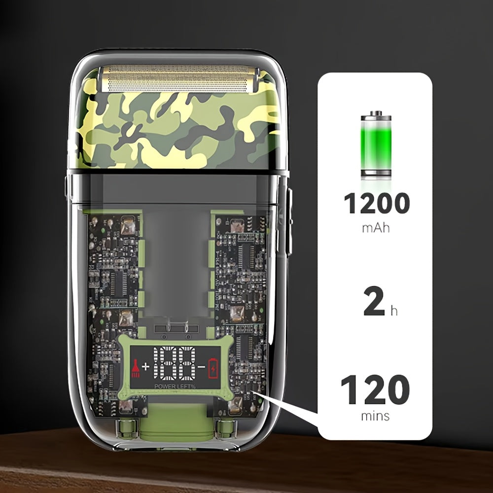 LCD Digital Display Shaver USB Rechargeable Men's Electric Razor