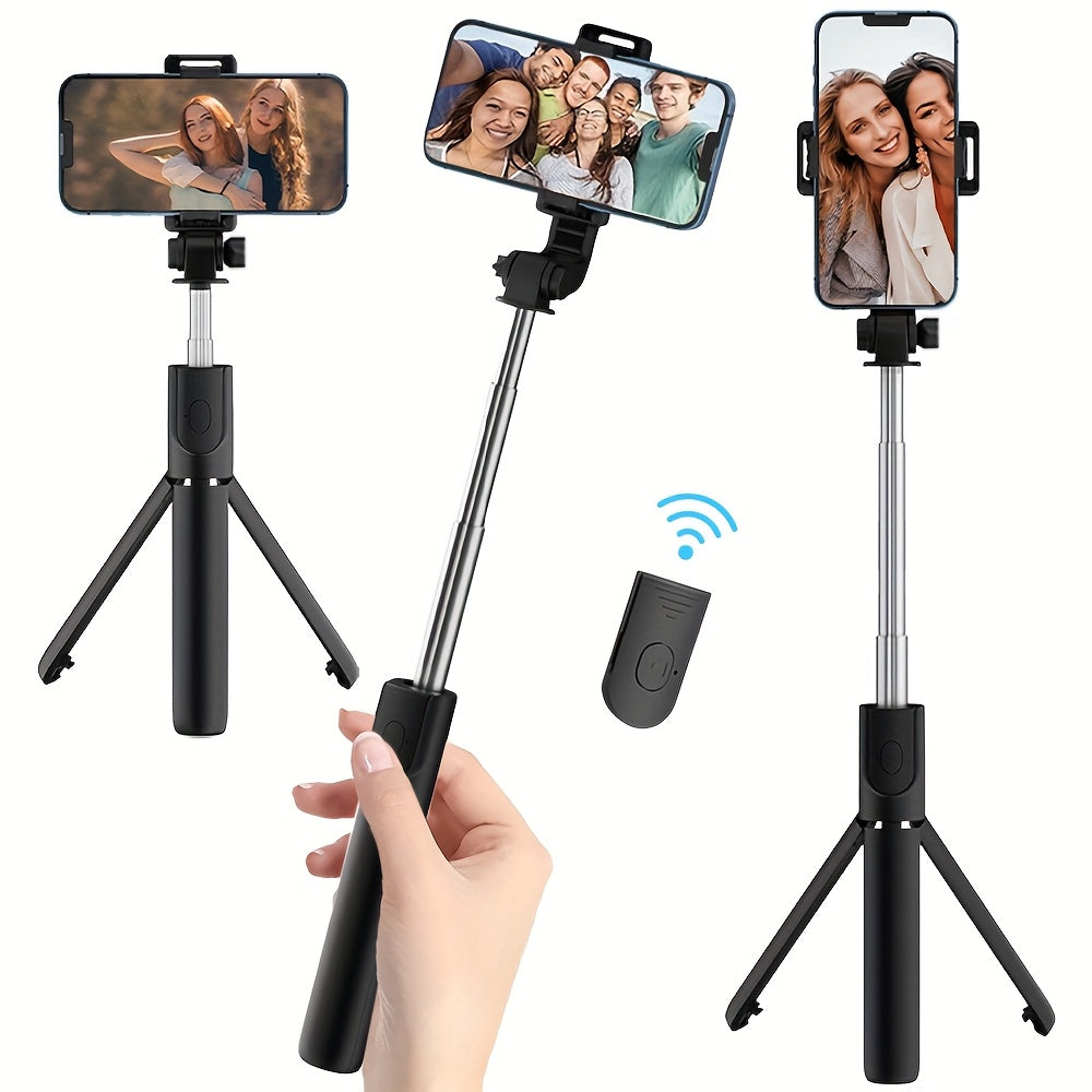 Wireless Selfie Stick Tripod with Remote Control Extendable Phone Holder Stand for Smartphones