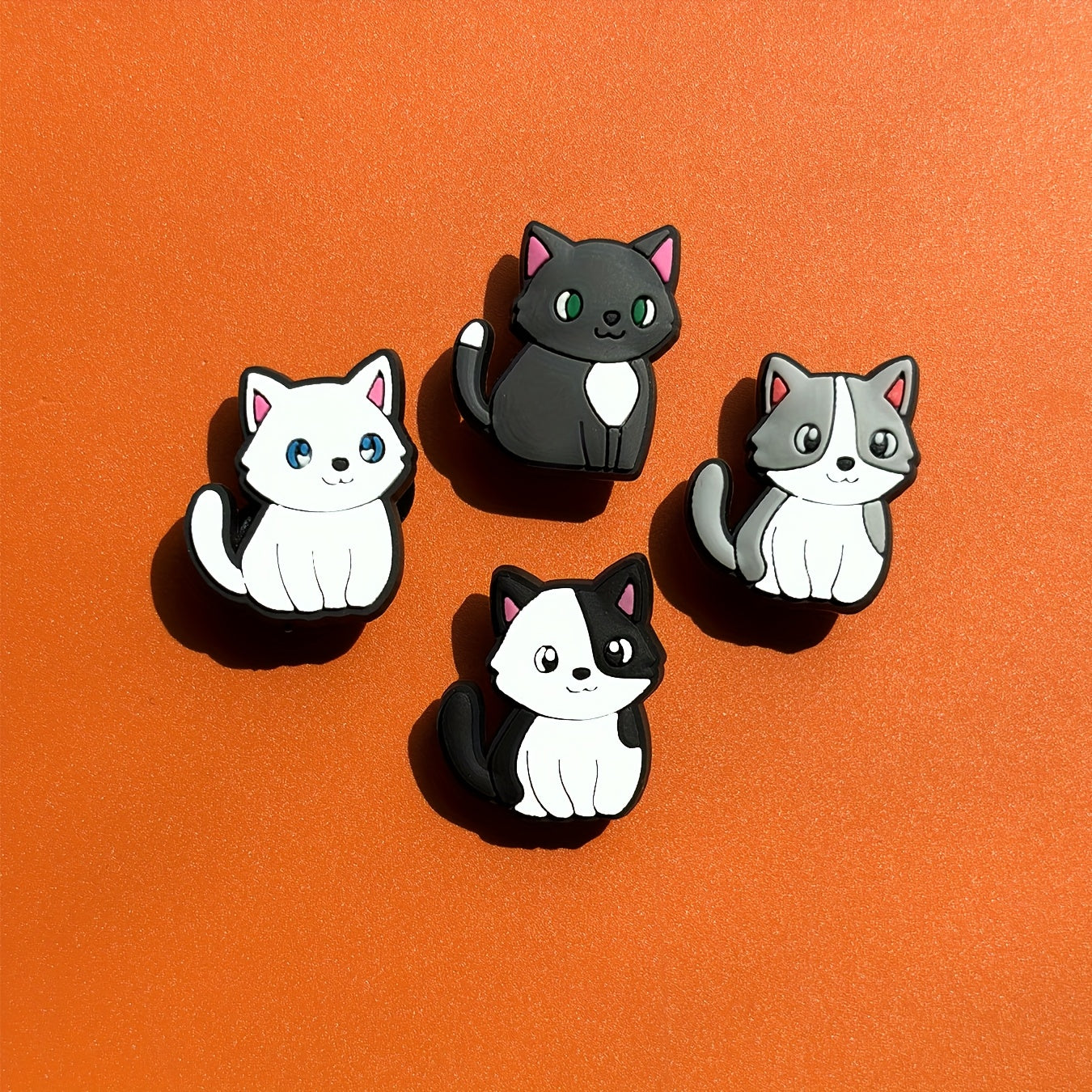 Kids Cartoon Cat Stickers Set, Colorful, Decorative, Durable