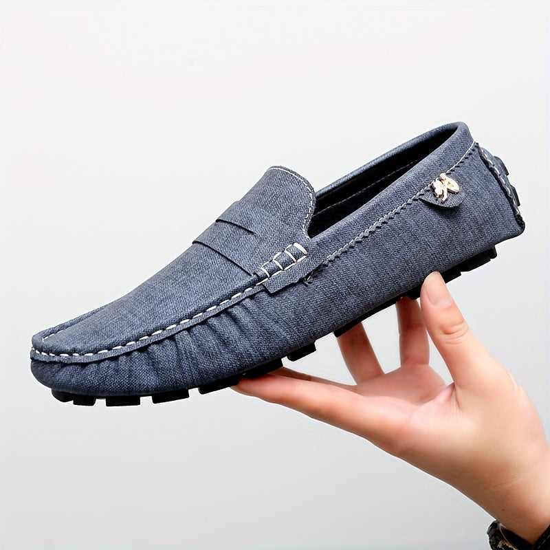 Women Slip-On Loafers Solid Color Non-Slip Rubber Sole All-Season Comfort