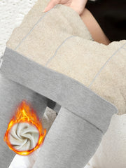 Women's Plus Size High Waist Thermal Yoga Pants with Pockets