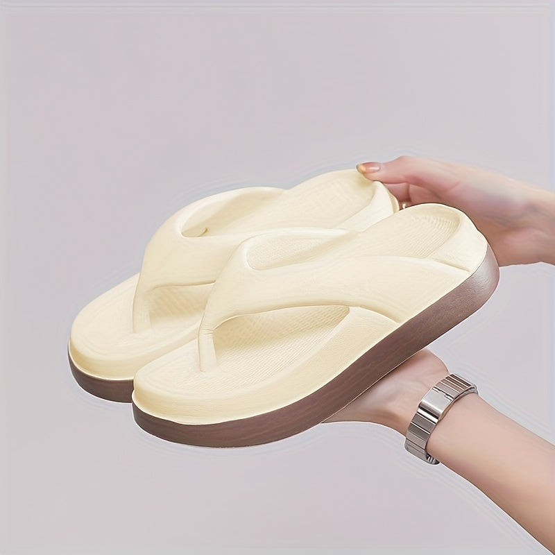 Women's Minimalist Wedge Flip-Flops Casual Outdoor Beach Sandals