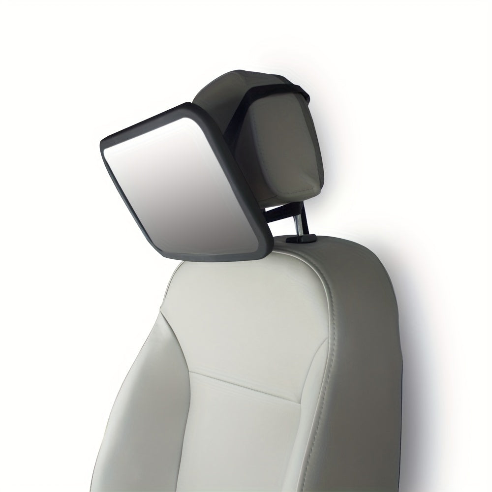 Car Mirror with 360-Degree Rotation Wide Rear View Crystal Clear Reflection