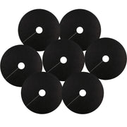 Non-Woven Tree Mulch Rings 16.5 Inch Black Weed Barrier Protect Trees Set of 7
