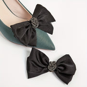 Set of 2 Women’s Polyester Bowknot Shoe Charms for High Heels