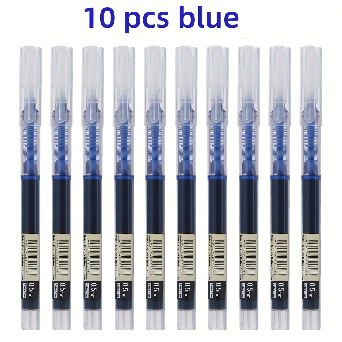 30pcs Ballpoint Pens Set 0.5mm Quick Drying Ink Black Blue Red for School Office