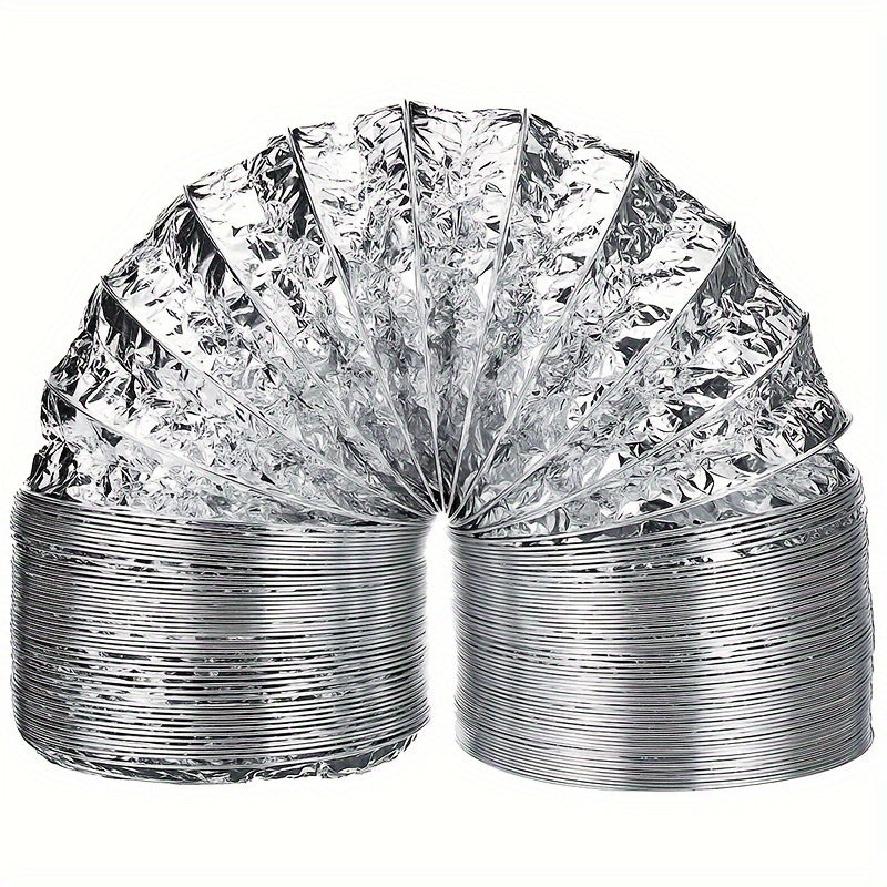 Flexible Aluminum HVAC Ventilation Duct 182.88cm x 10.16cm Diameter Heating Cooling