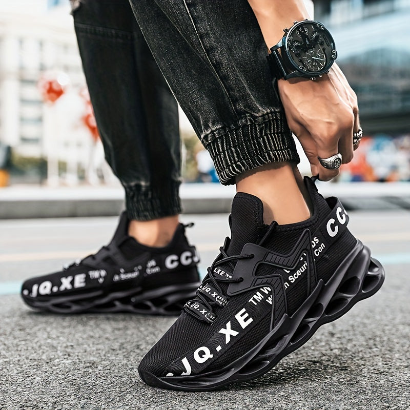 Мужские дышащие сетчатые кроссовки-слипоны на шнуровке для спорта и повседневной носки