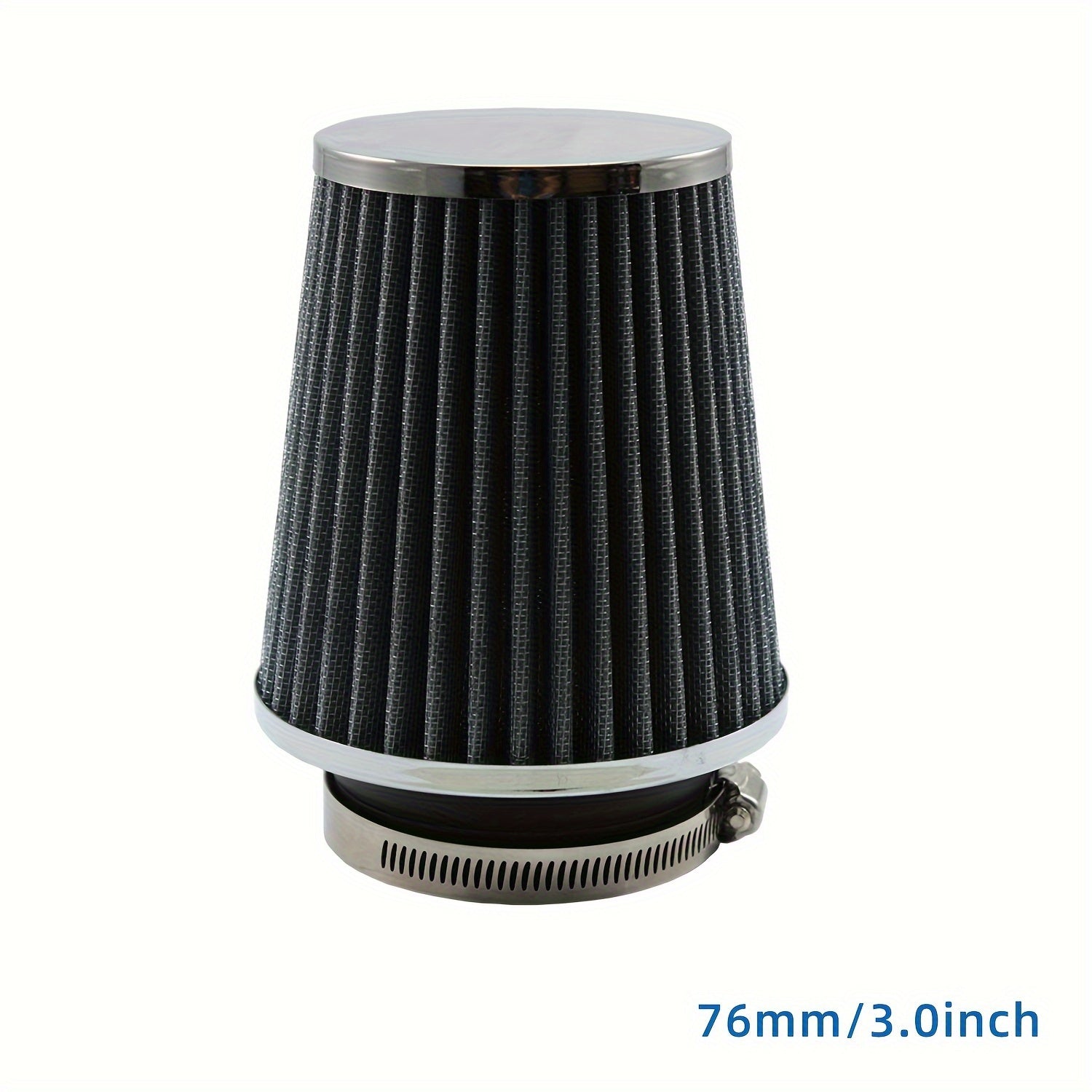 Universal 3-Inch Cold Air Intake Filter for Car Engine High Flow