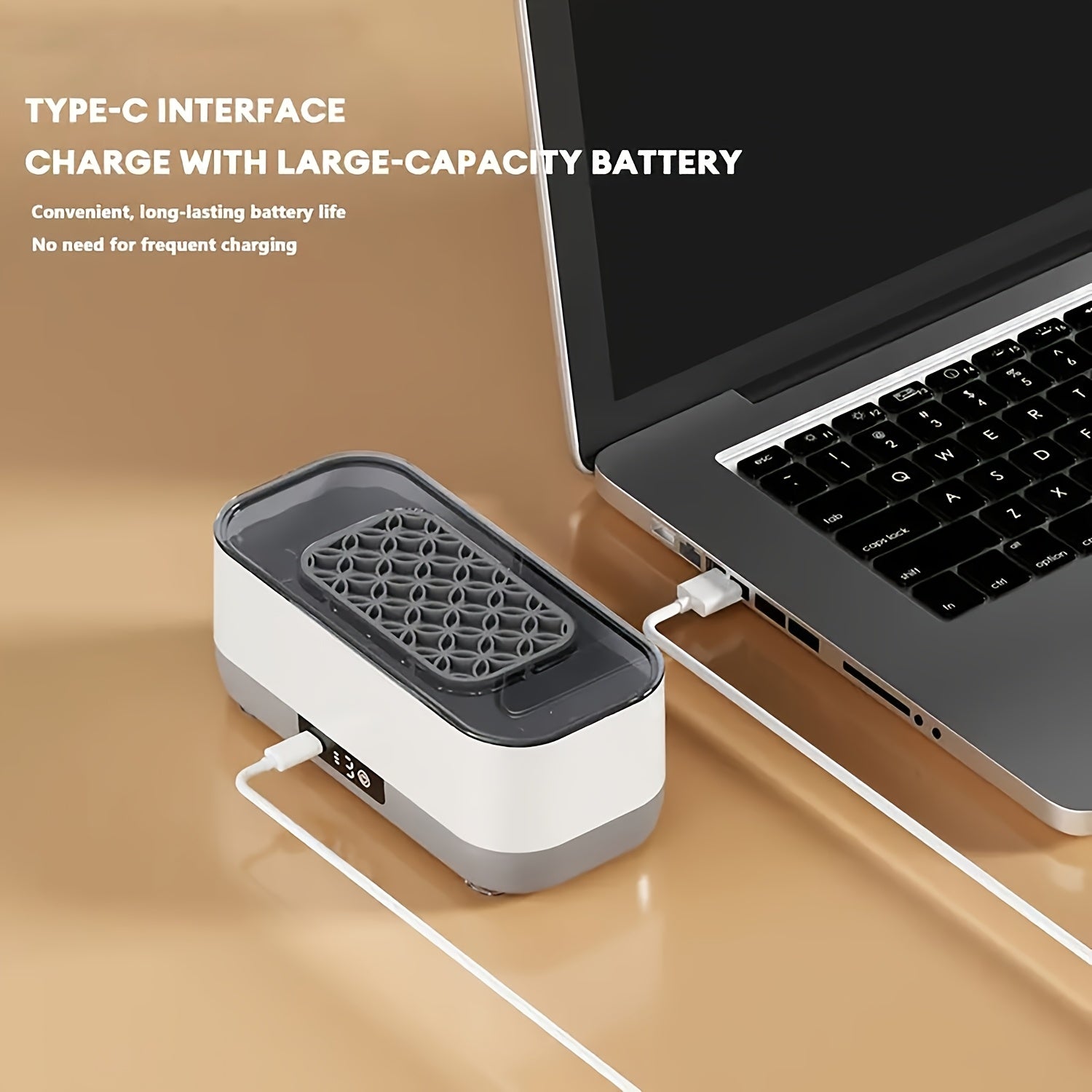 USB Rechargeable UV Glasses Cleaner with 360° Rotating Design and Adjustable Settings