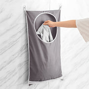 cesta de ropa sucia de pared con asas, bolsa de almacenamiento de tela de gran capacidad para baño o hogar