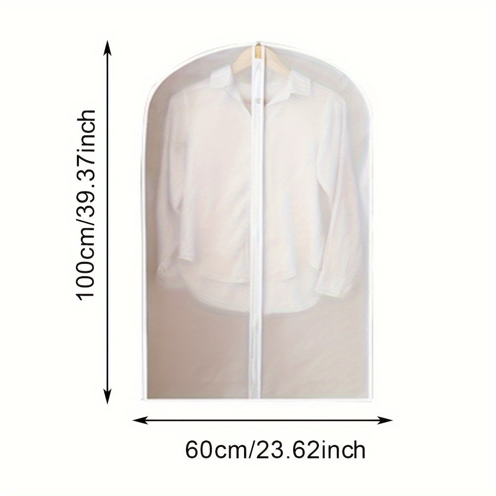 Bolsa de protección transpirable para prendas con cierre para vestidos colgados, trajes, protección contra polvo y polillas