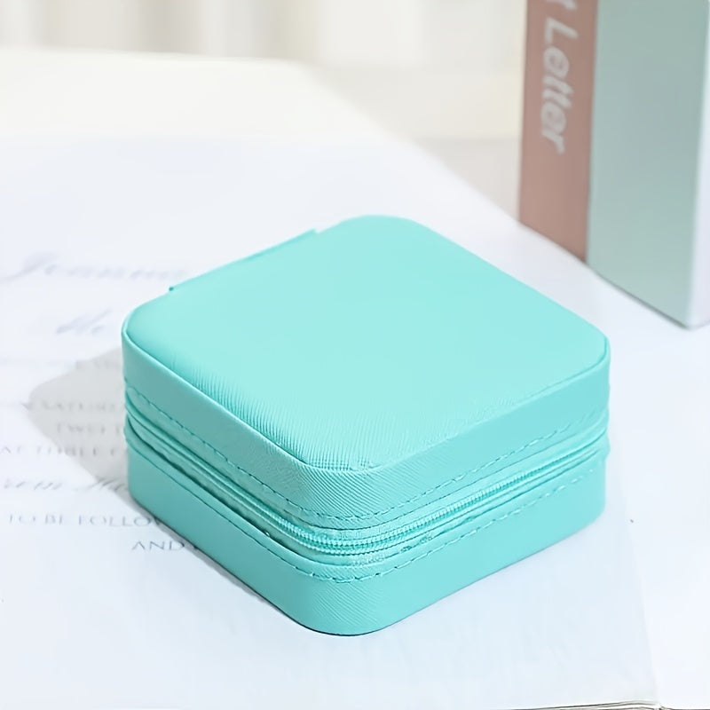 Travel Jewelry Organizer Box with Removable Dividers for Rings Earrings Bracelets Plastic