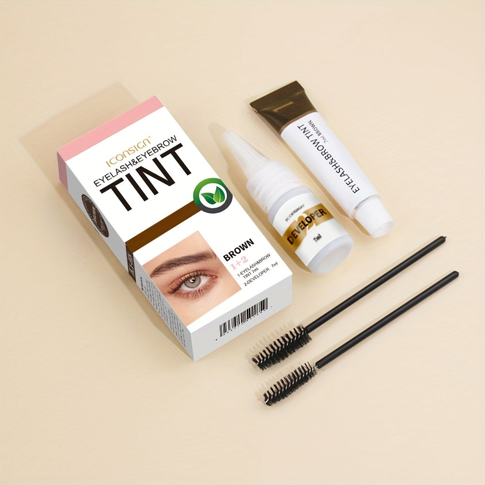 Women Eyebrow Dyeing Cream Semi Permanent Waterproof Sweat-Proof Lasts 4-6 Weeks