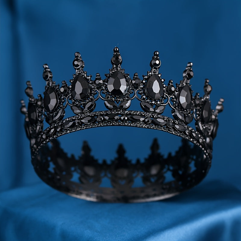 Rhinestone Tiara for Women Wedding Prom Bridal Hair Accessory Elegant Crown