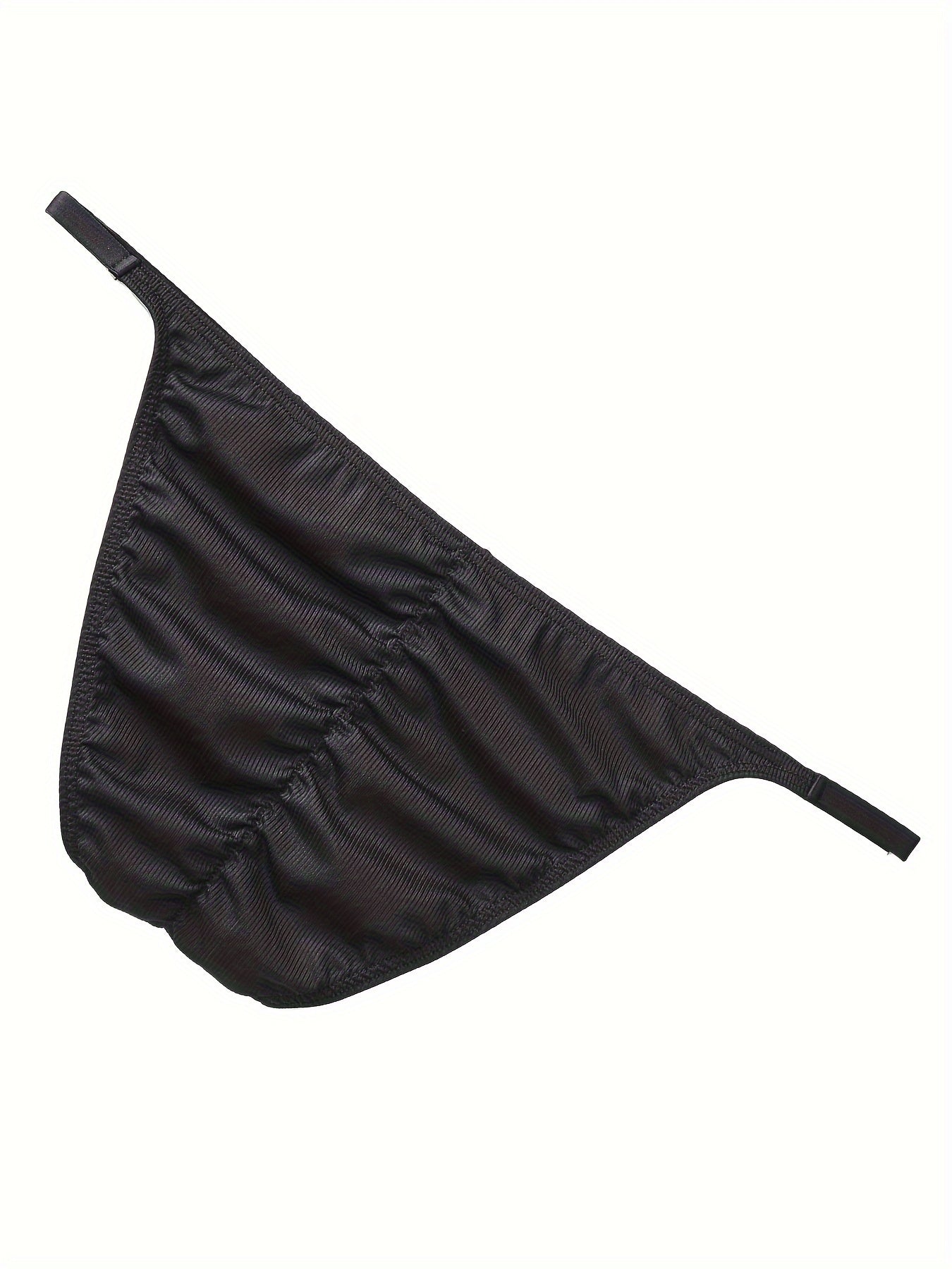 Men's Ribbed High Cut Boxer Briefs Low Waist Solid Color Polyamide Elastane