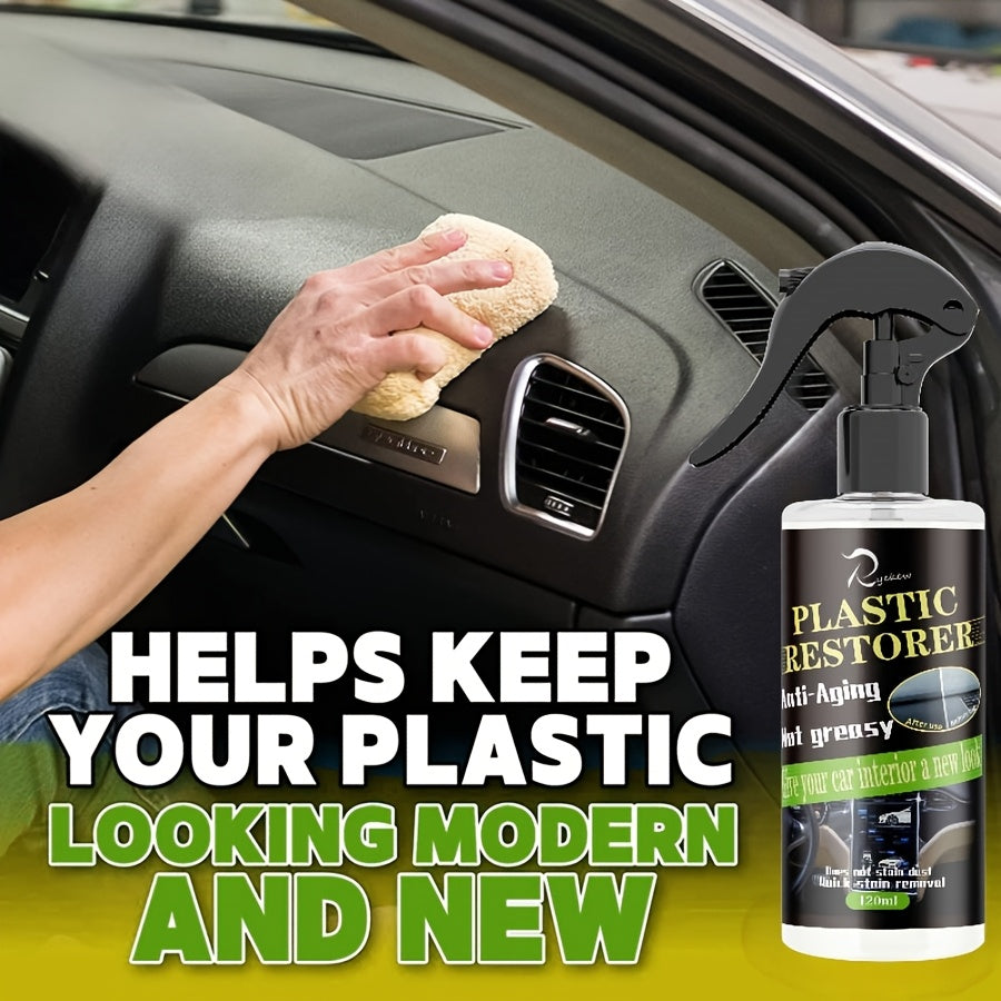 Restaurador y limpiador de interiores de coche de plástico para asientos y tableros
