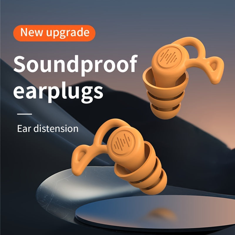 Reusable Silicone Earplugs for Sleeping Noise Cancelling Swimming Comfort