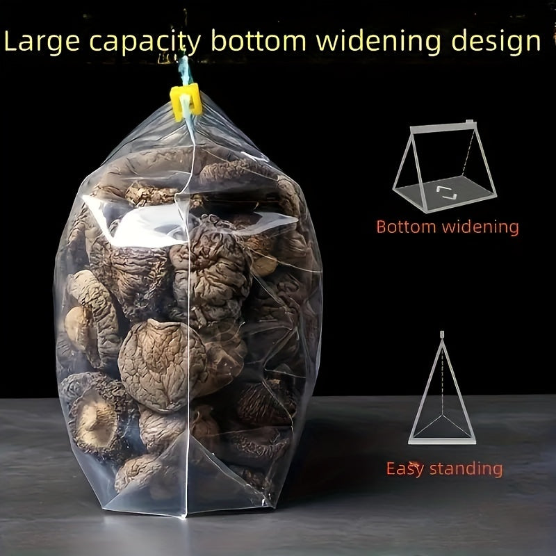 45 прочных пластиковых мешков для хранения с застежками-молниями для организации продуктов, многоразовые